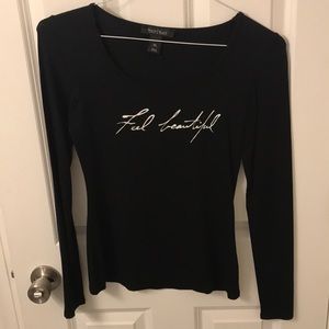 XS Feel Beautiful WHBM long sleeved shirt